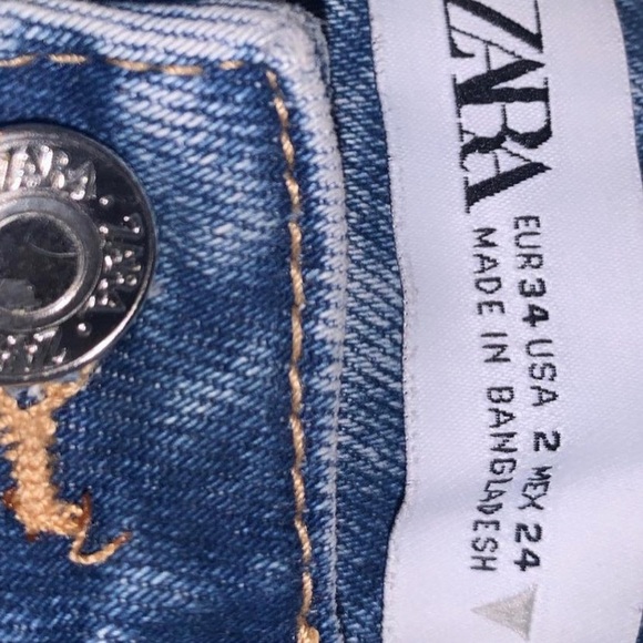 zara Jean shorts used once-size 2 or double 00 - Picture 2 of 3